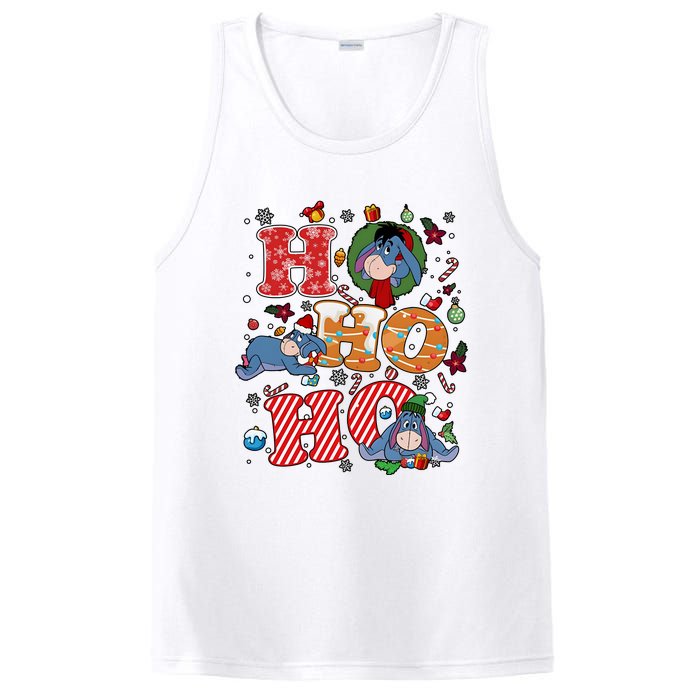 Eeyore Ho Ho Ho Cute Christmas Cute Lover Santa Claus PosiCharge Competitor Tank