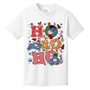 Eeyore Ho Ho Ho Cute Christmas Cute Lover Santa Claus Kids T-Shirt