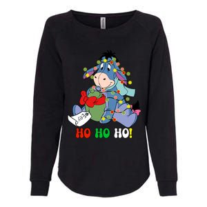 Eeyore Ho Ho Ho Cute Eeyore Merry Christmas Womens California Wash Sweatshirt