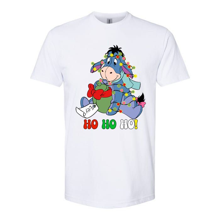 Eeyore Ho Ho Ho Cute Eeyore Merry Christmas Softstyle® CVC T-Shirt