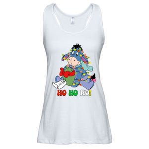 Eeyore Ho Ho Ho Cute Eeyore Merry Christmas Ladies Essential Flowy Tank