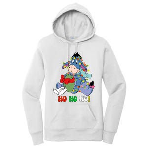 Eeyore Ho Ho Ho Cute Eeyore Merry Christmas Women's Pullover Hoodie