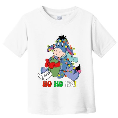 Eeyore Ho Ho Ho Cute Eeyore Merry Christmas Toddler T-Shirt
