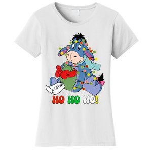 Eeyore Ho Ho Ho Cute Eeyore Merry Christmas Women's T-Shirt