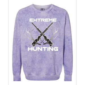 Extreme Hunting Hunter Gift Colorblast Crewneck Sweatshirt