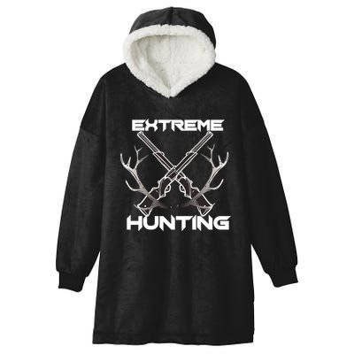 Extreme Hunting Hunter Gift Hooded Wearable Blanket