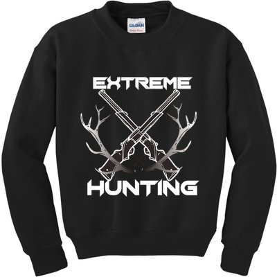 Extreme Hunting Hunter Gift Kids Sweatshirt