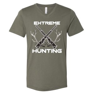 Extreme Hunting Hunter Gift V-Neck T-Shirt