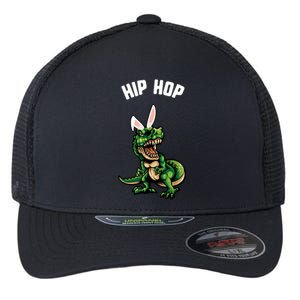 Easter Hip Hop Trex Dinosaur Bunny Ears Gift Spring Gift Flexfit Unipanel Trucker Cap