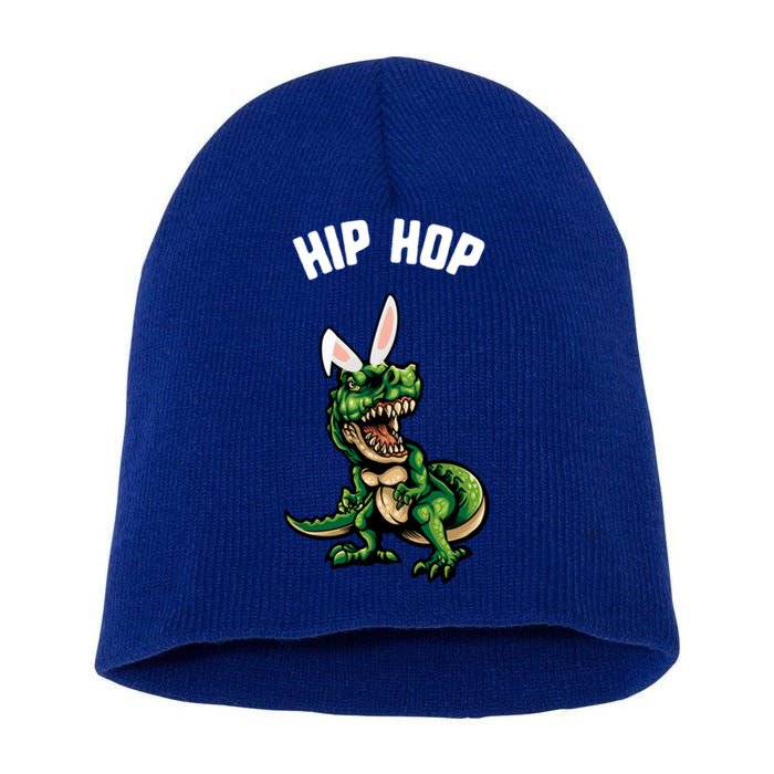 Easter Hip Hop Trex Dinosaur Bunny Ears Gift Spring Gift Short Acrylic Beanie