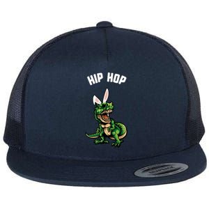 Easter Hip Hop Trex Dinosaur Bunny Ears Gift Spring Gift Flat Bill Trucker Hat