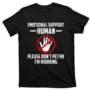 Emotionalsupport Human Halloween Costume Do Not Pet Me T-Shirt