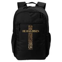 Easter He Has Risen Scripture Cross Matthew 28 6 Backpack