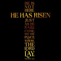 Easter He Has Risen Scripture Cross Matthew 28 6 Mug