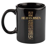 Easter He Has Risen Scripture Cross Matthew 28 6 11oz C Handle Ceramic Mug
