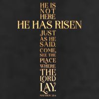 Easter He Has Risen Scripture Cross Matthew 28 6 Beanie