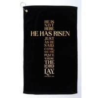 Easter He Has Risen Scripture Cross Matthew 28 6 Golf Towel