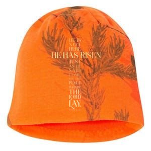 Easter He Has Risen Scripture Cross Matthew 28 6 Kati - Camo Knit Beanie