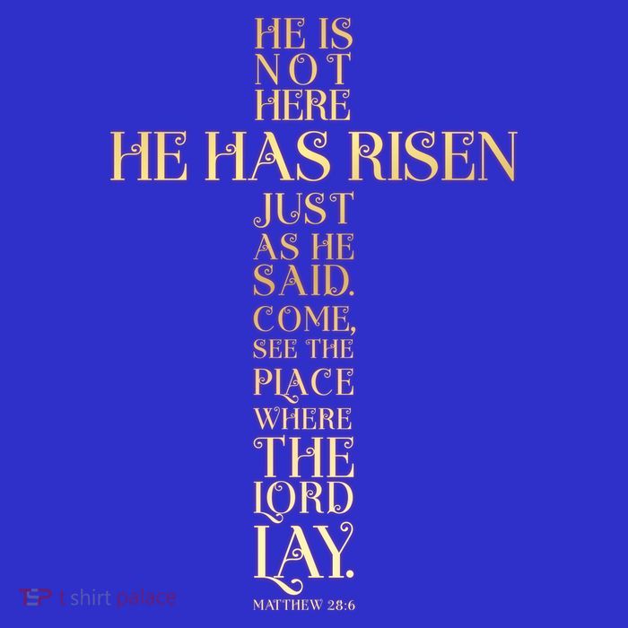 Easter He Has Risen Scripture Cross Matthew 28 6 Sustainable Beanie