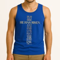Easter He Has Risen Scripture Cross Matthew 28 6 Tank Top