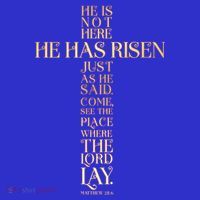 Easter He Has Risen Scripture Cross Matthew 28 6 Visor