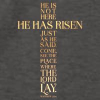 Easter He Has Risen Scripture Cross Matthew 28 6 Vector Backpack