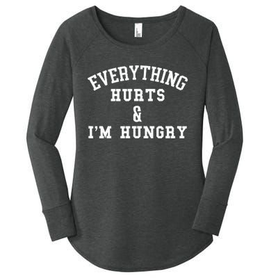 Everything Hurts & IM Hungry Running Marathon Runner Women's Perfect Tri Tunic Long Sleeve Shirt