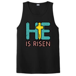 Easter He Is Risen Jesus Resurrection Christian Gift PosiCharge Competitor Tank