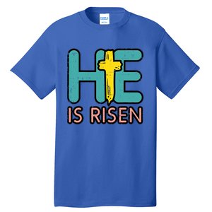 Easter He Is Risen Jesus Resurrection Christian Gift Tall T-Shirt