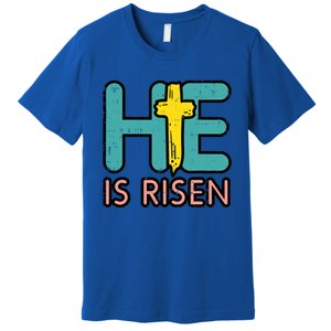 Easter He Is Risen Jesus Resurrection Christian Gift Premium T-Shirt