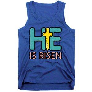 Easter He Is Risen Jesus Resurrection Christian Gift Tank Top