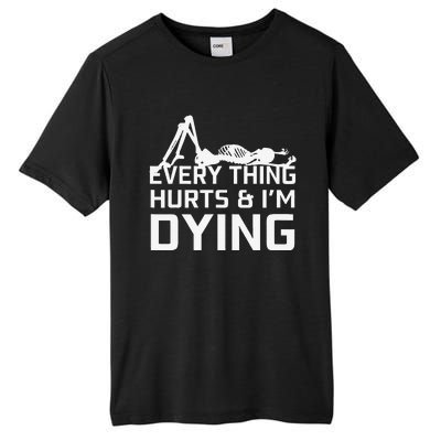 Everything Hurts & Im Dying Workout Funny Skeleton Tall Fusion ChromaSoft Performance T-Shirt