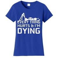 Everything Hurts & Im Dying Workout Funny Skeleton Women's T-Shirt