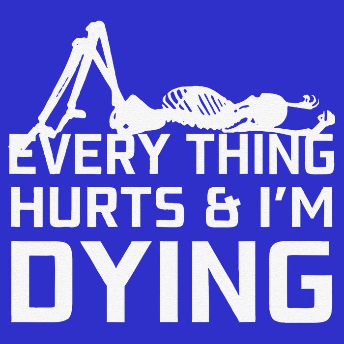 Everything Hurts & Im Dying Workout Funny Skeleton Zip Tote Bag