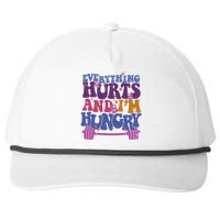 Everything Hurts IM Hungry Funny Workout Snapback Five-Panel Rope Hat