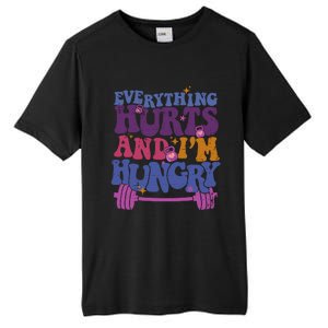 Everything Hurts IM Hungry Funny Workout Tall Fusion ChromaSoft Performance T-Shirt