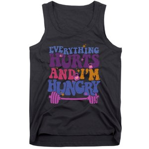 Everything Hurts IM Hungry Funny Workout Tank Top