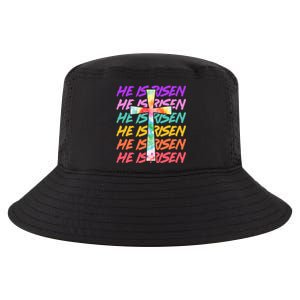 Easter He Is Risen Tie Dye Cross Cool Comfort Performance Bucket Hat