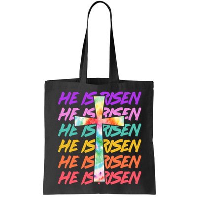 Easter He Is Risen Tie Dye Cross Bag