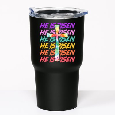 Easter He Is Risen Tie Dye Cross Tumbler