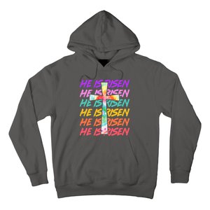 Easter He Is Risen Tie Dye Cross Hoodie