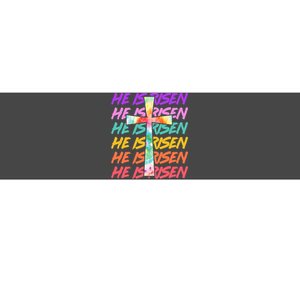 Easter He Is Risen Tie Dye Cross Bumper Sticker