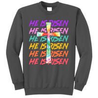 Easter He Is Risen Tie Dye Cross Tall Sweatshirt