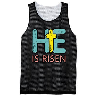 Easter HE Is Risen Jesus Resurrection Christian  Mesh Reversible Basketball Jersey Tank