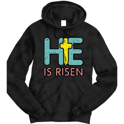 Easter HE Is Risen Jesus Resurrection Christian  Tie Dye Hoodie