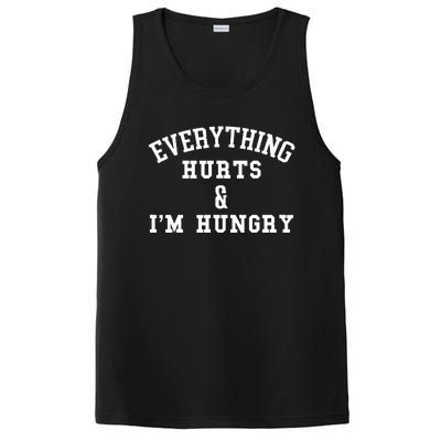 Everything Hurts & IM Hungry Running Marathon Runner PosiCharge Competitor Tank