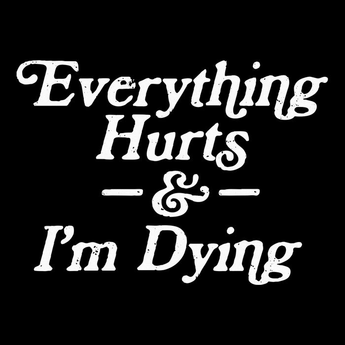 Everything Hurts & IM Dying Vintage 80s Sarcasm Kids Hoodie