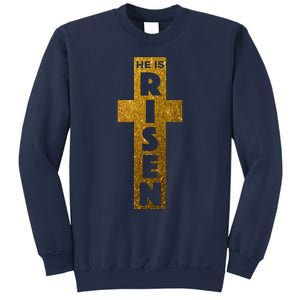 Easter He Is Risen Christian Graphic Faith Sweatshirt