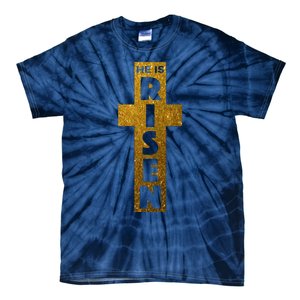 Easter He Is Risen Christian Graphic Faith Tie-Dye T-Shirt