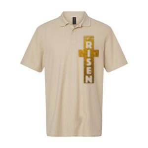 Easter He Is Risen Christian Graphic Faith Softstyle Adult Sport Polo